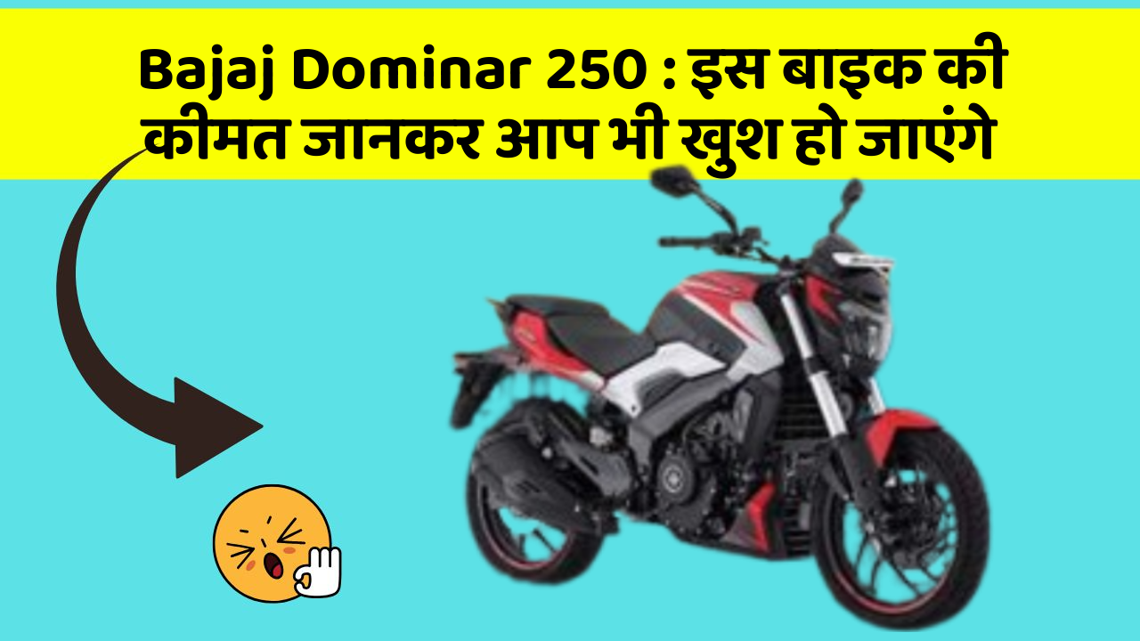 Bajaj Dominar 250 : इस बाइक की कीमत जानकर आप भी खुश हो जाएंगे